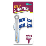 Lucky Line B129S  Quebec Flag KeyShapes Blank,  Schlage  SC1