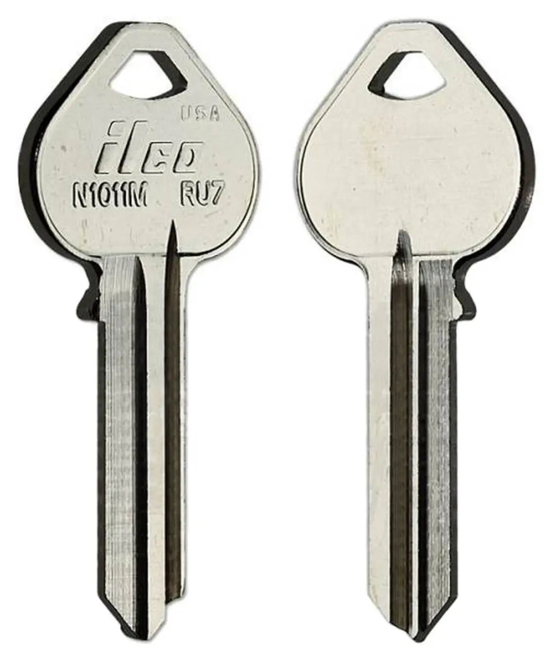 Kaba Ilco N1011M Key Blank – Russwin Keyway, RU7, Nickel-Plated Brass, 5-Pin
