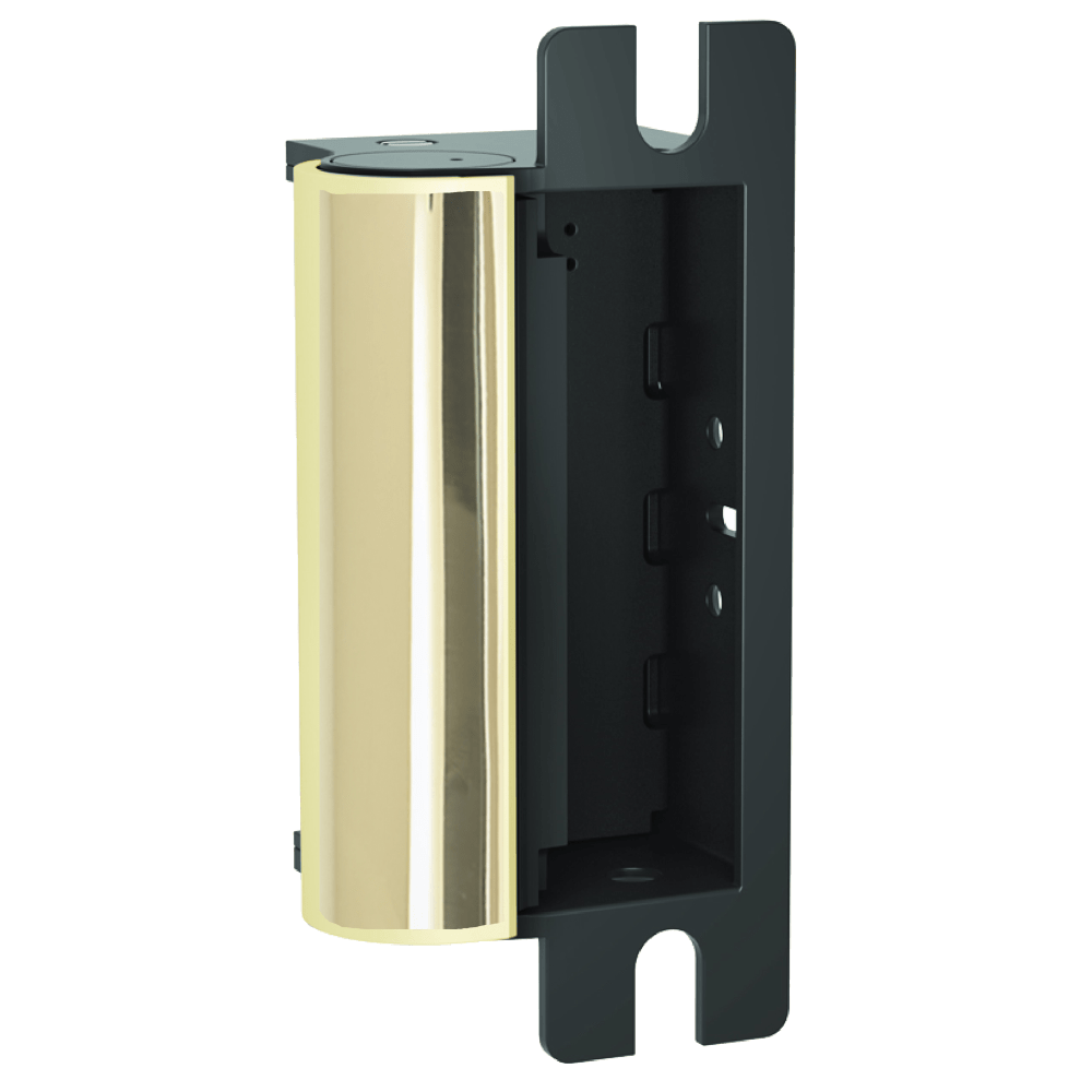 HES 1006-605-LBM Grade 1 Electric Strike Body, Fail Secure, 12/24VDC, Latchbolt Monitor, Bright Brass