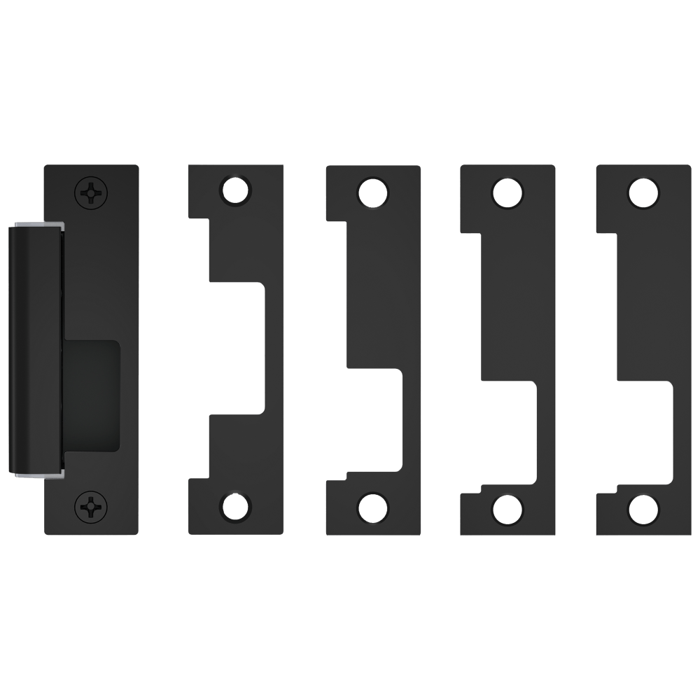 HES 1500C-BSP-DLM Grade 1 Electric Strike, For Cylindrical or Mortise Latchbolt Locks, Auto-Sensing 12/24 VDC, Field Selectable Fail Safe/Fail Secure, Includes 1J, 1K, 1KD, 1KM Options, Dual Lock Monitor, Black