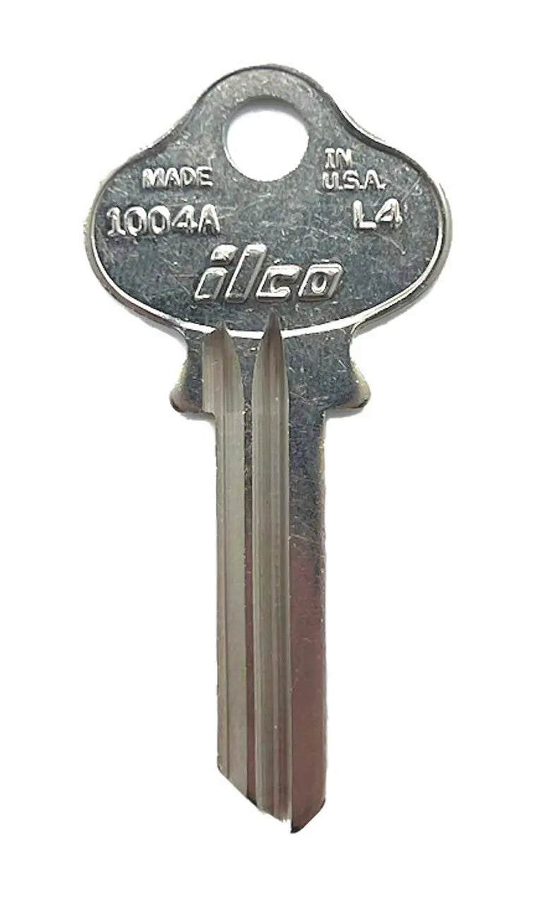 Kaba Ilco 1004A Key Blank – Lockwood Keyway, 6-Pin, Nickel-Plated Brass