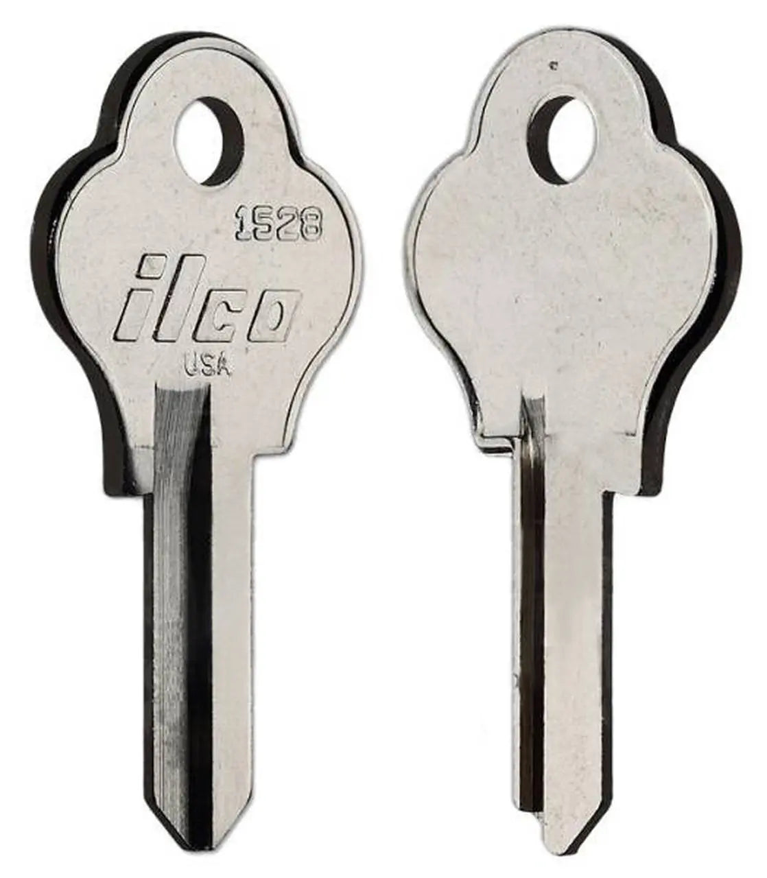 Kaba Ilco 1528 Key Blank – Emko Keyway, Nickel-Plated Brass, 5-Pin Storm Door