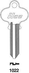 Kaba Ilco 1022 Key Blank – Segal SE1 Keyway, Nickel-Plated Brass, 5-Pin