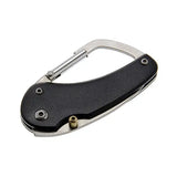 Lucky Line U12701 Carabiner Knife Black 1 Per Card
