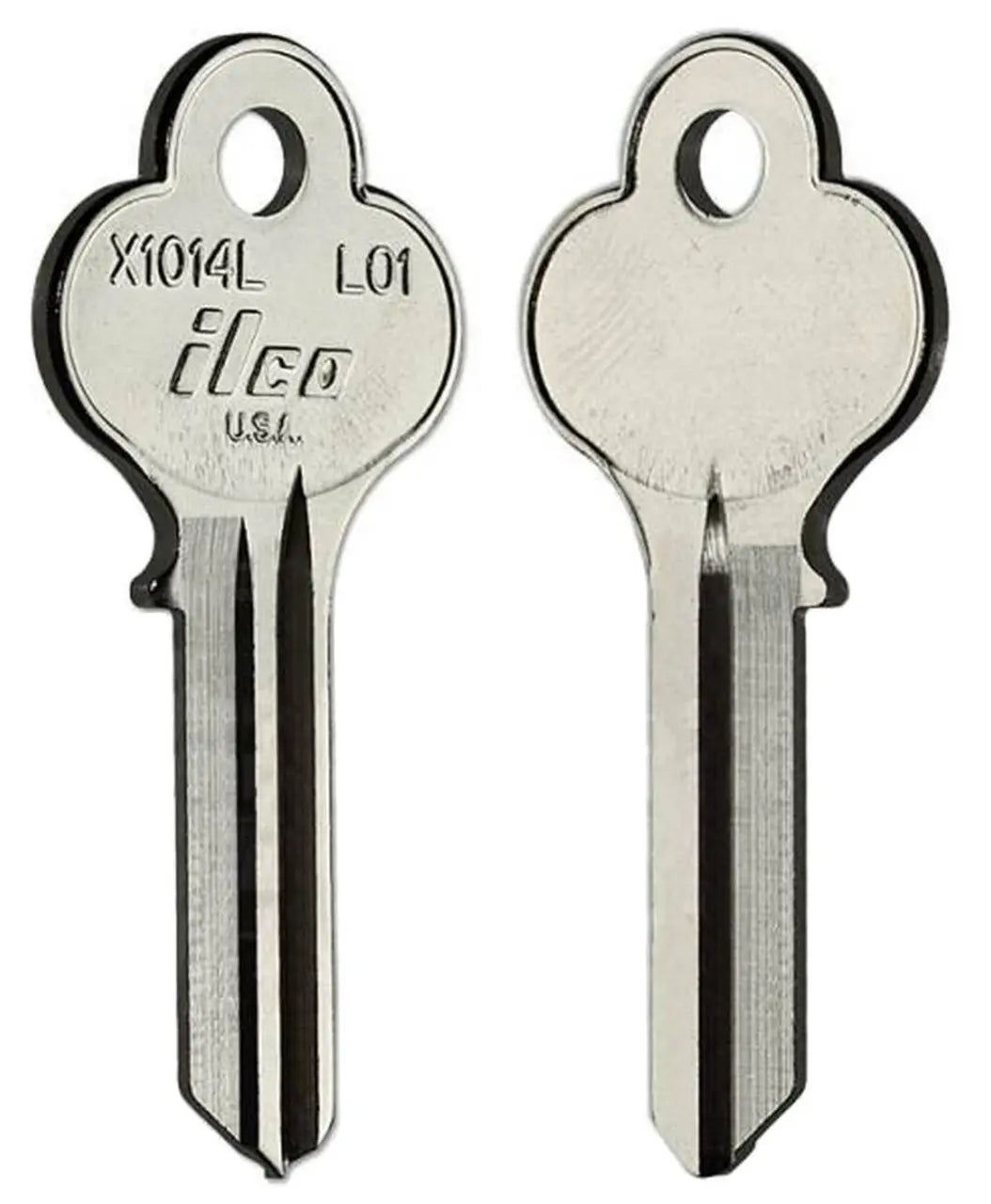 Kaba Ilco X1014L L01 Key Blank – Lori Keyway, Nickel-Plated Brass