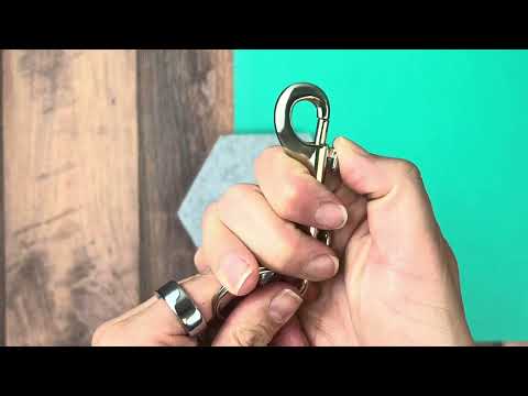 Lucky Line 44912 Double Bolt Snap with Ring 12 Per Card