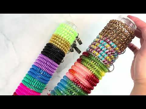Lucky Line 41000M Multi-Color Wrist Coil Display 28 Pieces