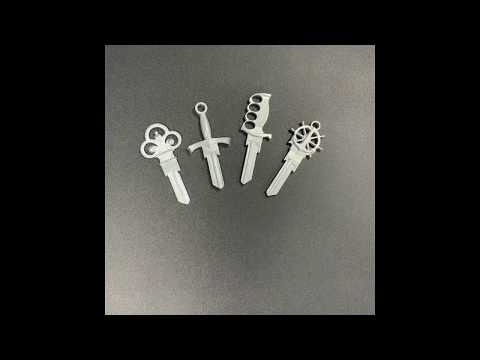 Lucky Line B301K Forged Sword Key Shape Kwikset  KW1/KW10 1 Per Card