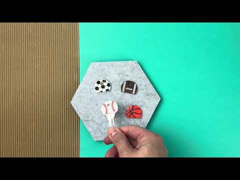 Lucky Line 16100 Sports Key Cap Asst 200 Per Display Box