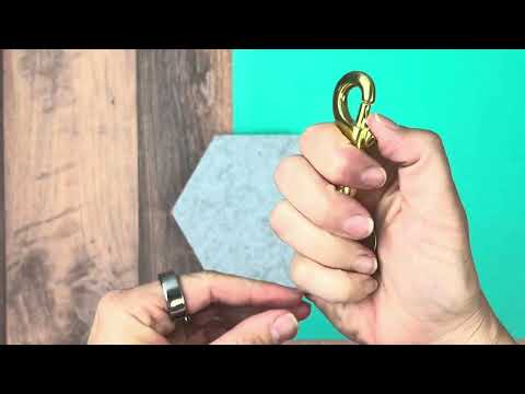 Lucky Line 44801 Heavy Duty Brass Bolt with Ring 1 Per Card