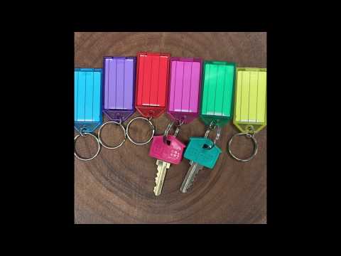 Lucky Line 6050040 Key Tag with Flap & Split Ring Green 100 Per Box