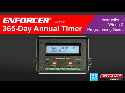 Seco-Larm SA-027HQ 365-Day Annual Timer with Two Relay Outputs