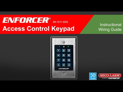 Seco-Larm SK-1011-SDQ Indoor Access Control Keypad, 1000 Users, 1A Relay Out, 12-24 VAC/VDC