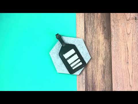 Lucky Line 63101 Luggage Tag Black Leather 1 Per Card