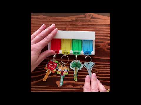Lucky Line 60540 4 Key Tag Rack 1 Per Card