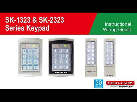 Seco-Larm SK-1323-SDQ Sealed Housing Weatherproof Stand-Alone Digital Access Keypad, 1010 Users, 2 Relays Out, 12-24 VAC/VDC