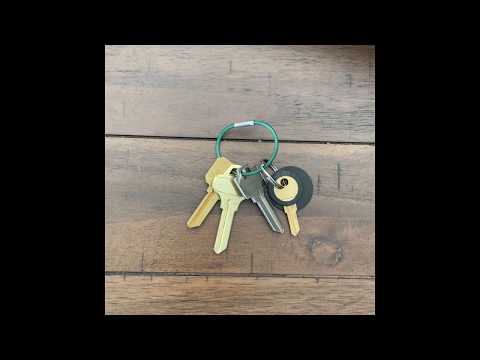 Lucky Line 81124 5" Twisty Cable Key Ring Asst 24 Per Card
