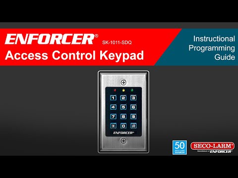 Seco-Larm SK-1011-SDQ Indoor Access Control Keypad, 1000 Users, 1A Relay Out, 12-24 VAC/VDC