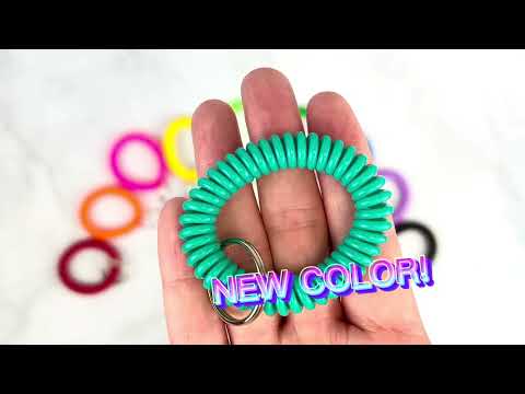 Lucky Line 41027 Wrist Coil with Ring Asst 50 Per Jar