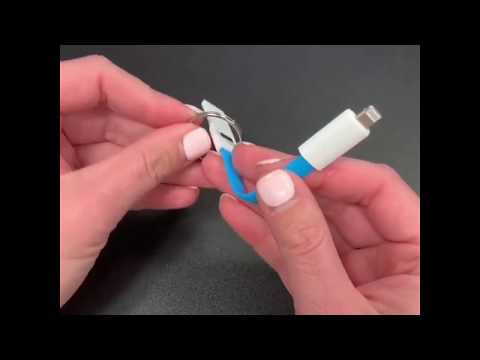 Lucky Line U15130 Micro Charging Cable Blue 1 Per Pack