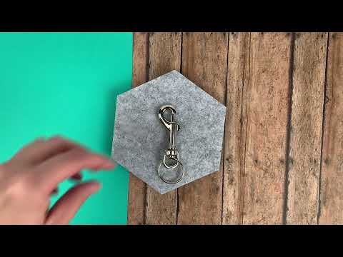 Lucky Line 44524 Small Bolt Snap Nickel Plated Zinc with Ring 24 Per Card