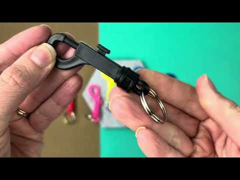 Lucky Line 41501 Plastic Key Clip with Ring 1 Per Card