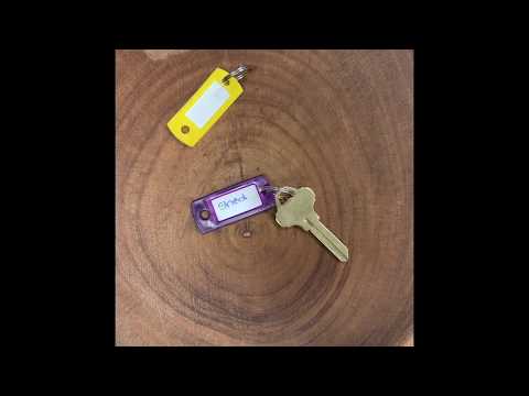 Lucky Line 16980 Key Tag with Ring Yellow 50 Per Pack